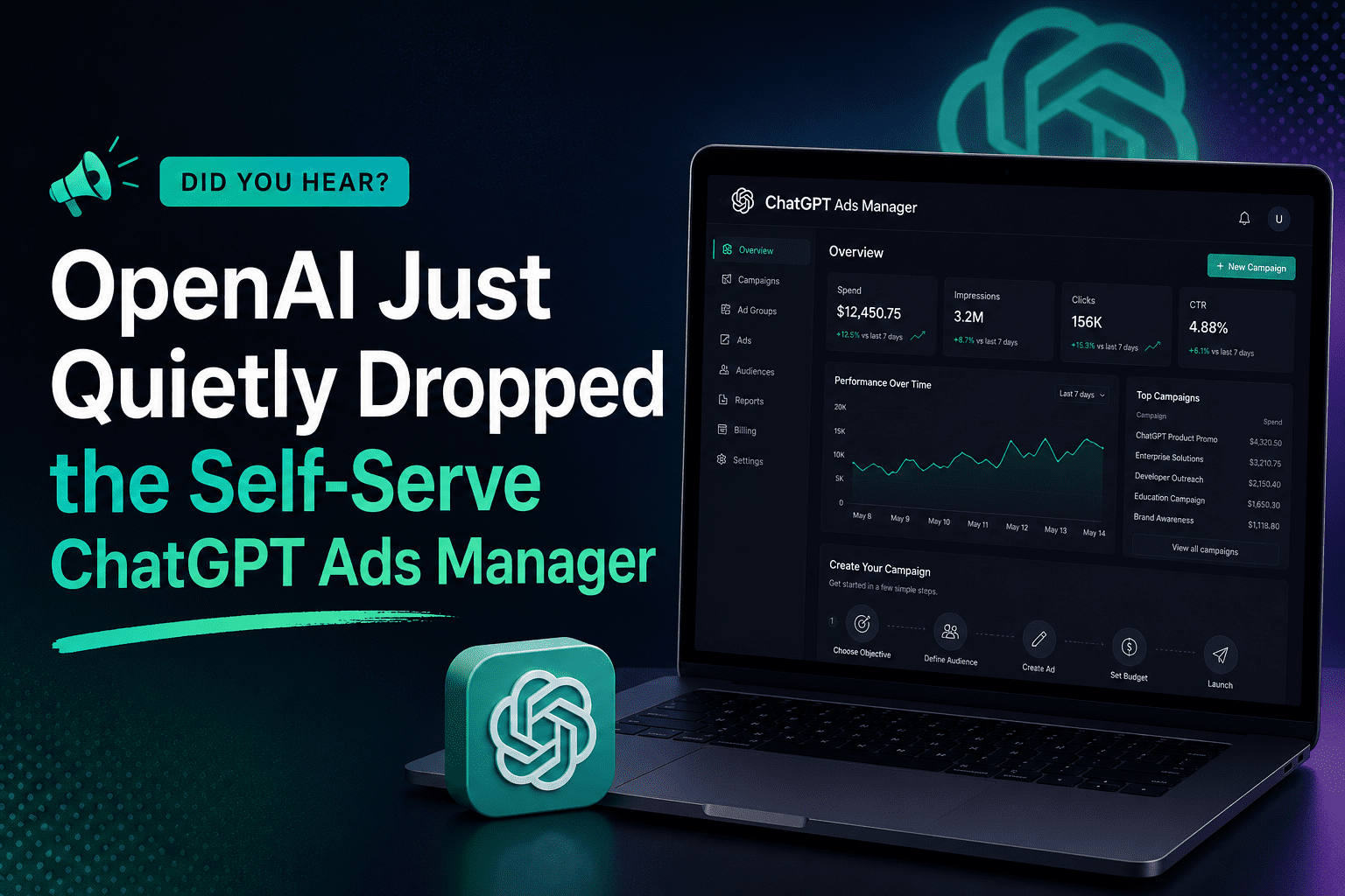Did You Hear? OpenAI Just Quietly Dropped the Self-Serve ChatGPT Ads Manager