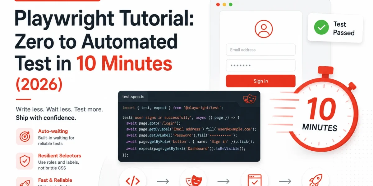 Playwright Tutorial: Zero to Automated Test in 10 Minutes (2026)