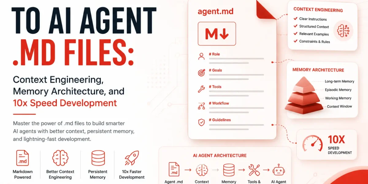 The Ultimate Guide to AI Agent .md Files: Context Engineering, Memory Architecture, and 10x Speed Development